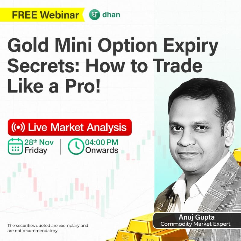 Cover Image for Live Webinar : Pro-Level Strategies for Gold Mini Option Expiry