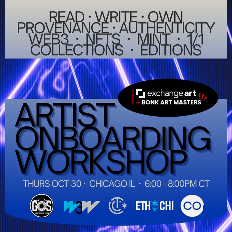 Cover Image for Web3 Weekends:  Artist Onboarding Workshop / exchange.art