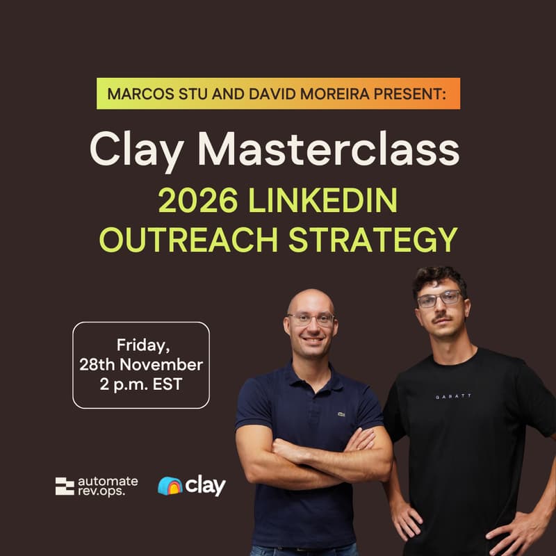 Cover Image for Clay Masterclass: 2026 LinkedIn Outreach Strategy