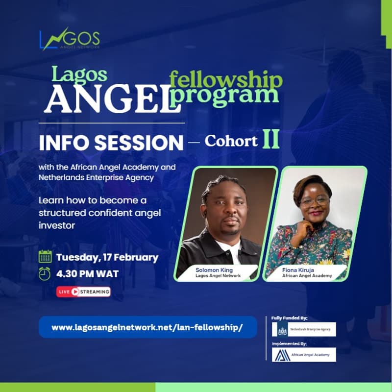 Cover Image for Lagos Angel Fellowship (Cohort II): Info Session