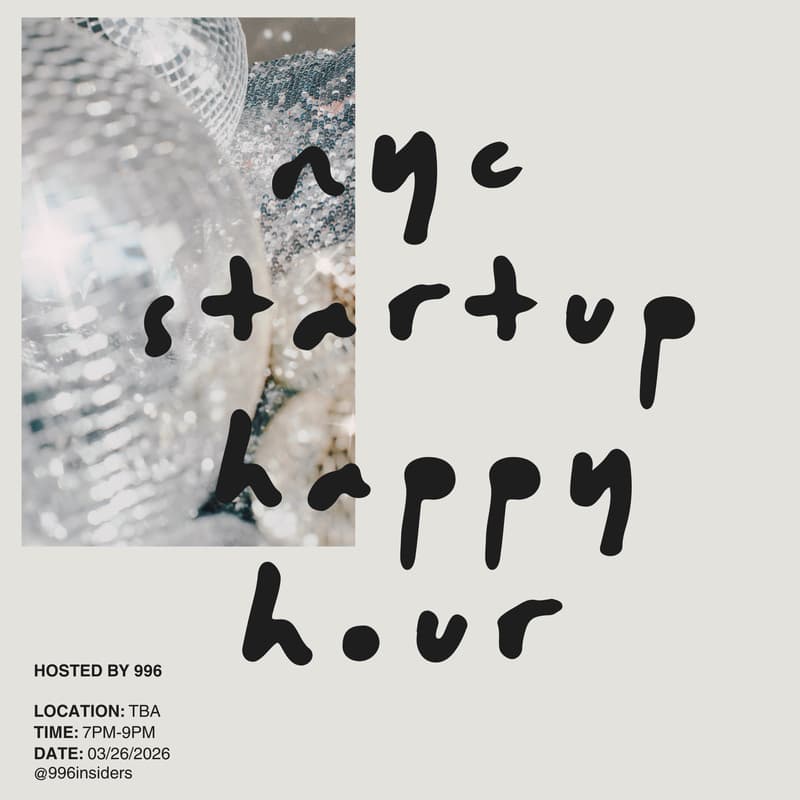 Cover Image for startup happy hour 🍻