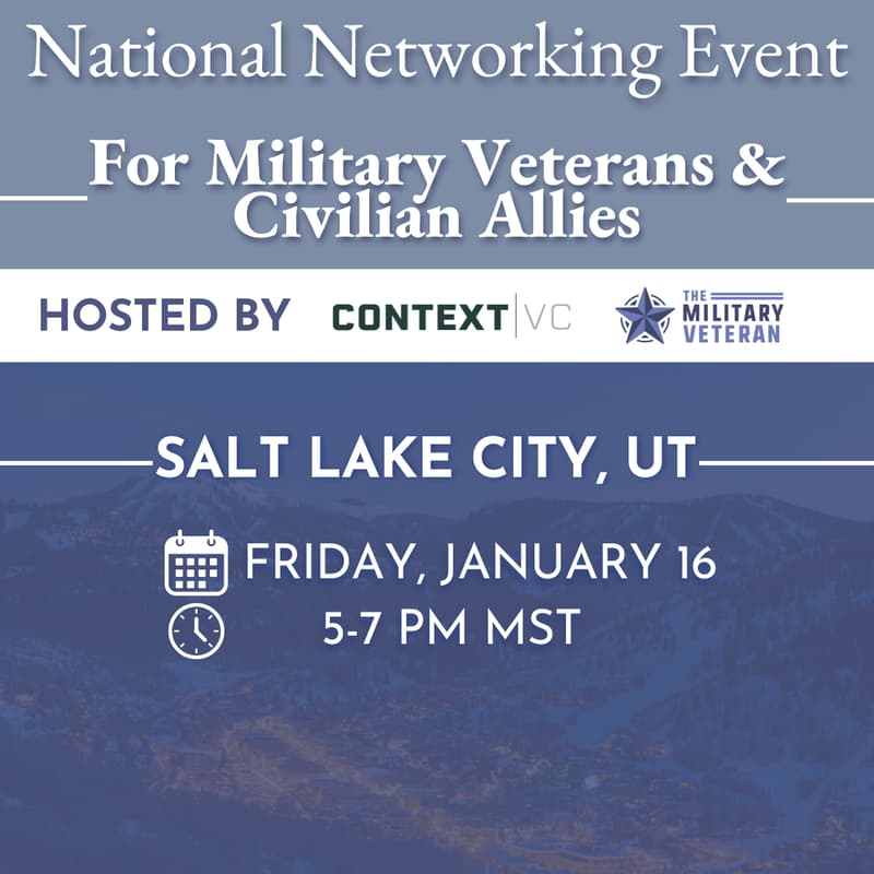 Cover Image for National Networking Event for Military Veterans & Civilian Allies