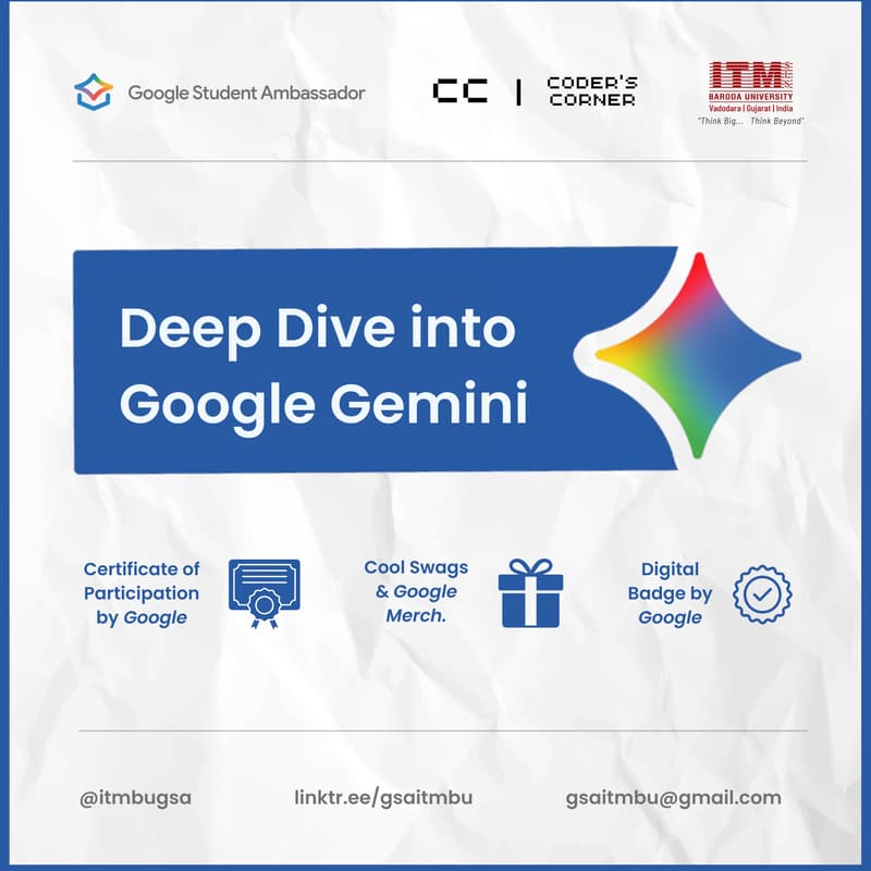 Cover Image for Deep Dive into Gemini: A Hands-On Workshop with Google's Gemini.