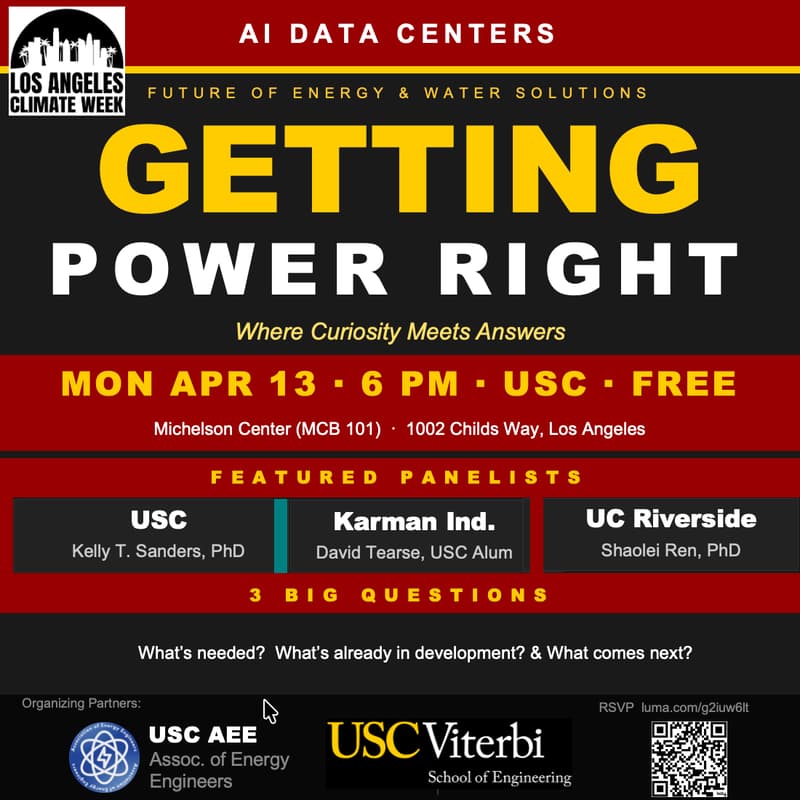 Cover Image for AI Data Centers- Getting Power Right - LA Climate Week 2026