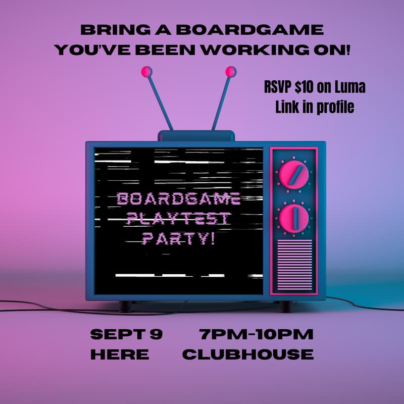 Cover Image for Boardgame Playtest Party!