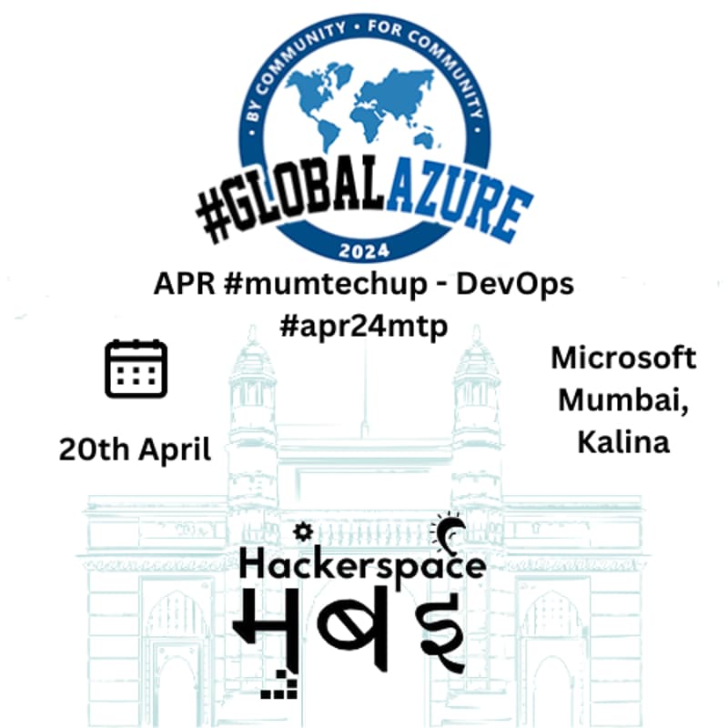 Cover Image for Global Azure Bootcamp 2024 - Mumbai | Apr #mumtechup -DevOps