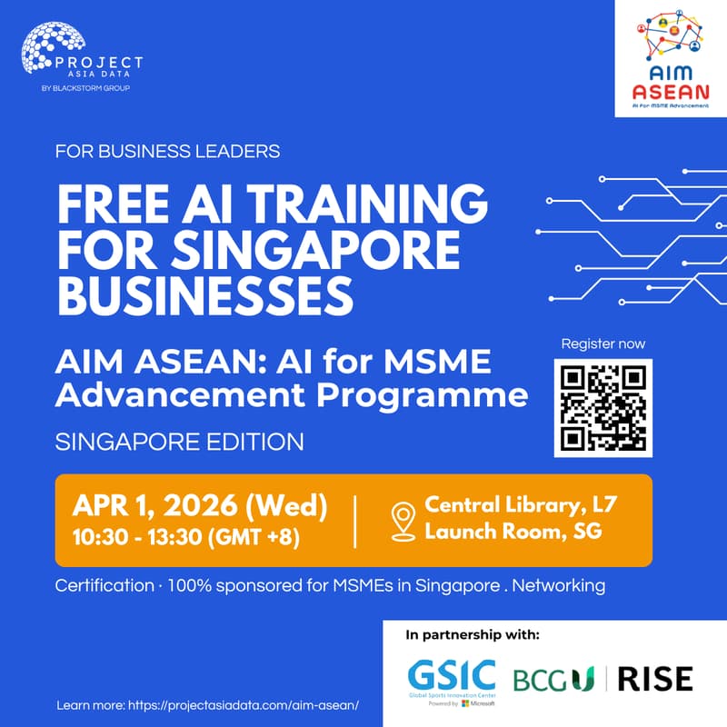 Cover Image for AI Training for Businesses – AIM ASEAN Certification Programme (Full Programme) X GSIC & BCG Rise