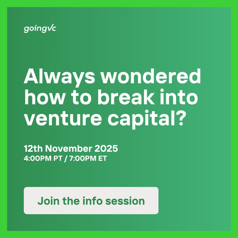 Cover Image for The GoingVC Program: How to Break into VC