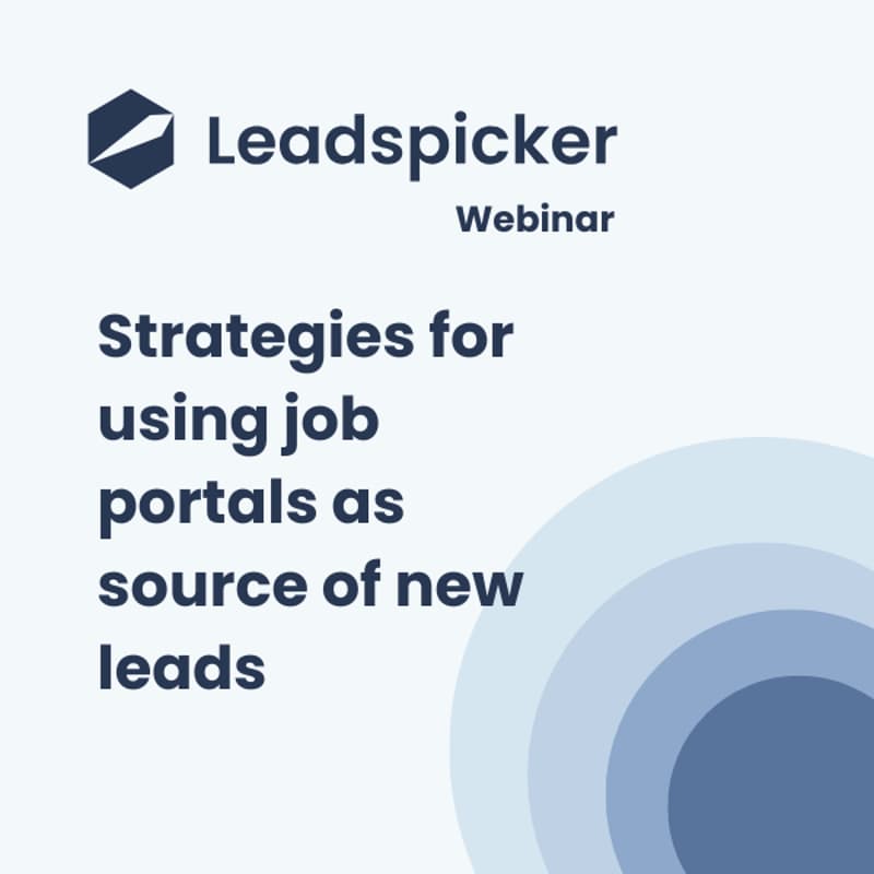 Cover Image for Strategies for using job portals as a source of new leads