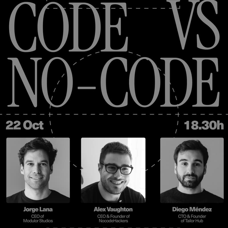 Cover Image for ¿Es el fin de la era de los developers? Code vs NoCode + Beers