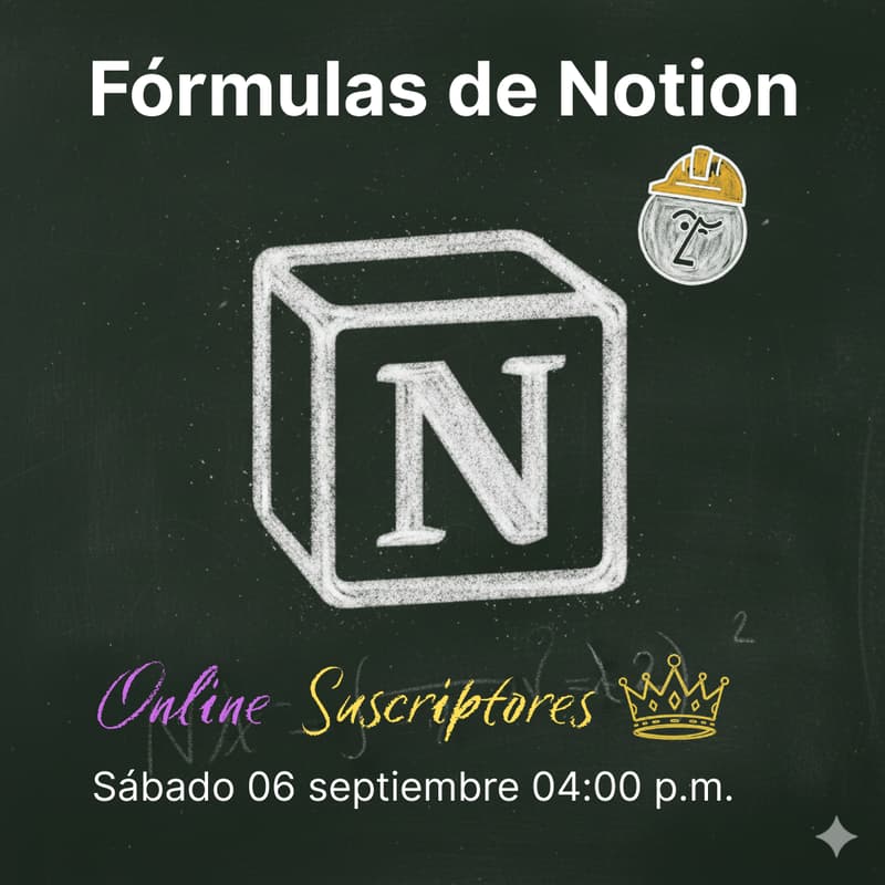 Cover Image for Fórmulas de Notion