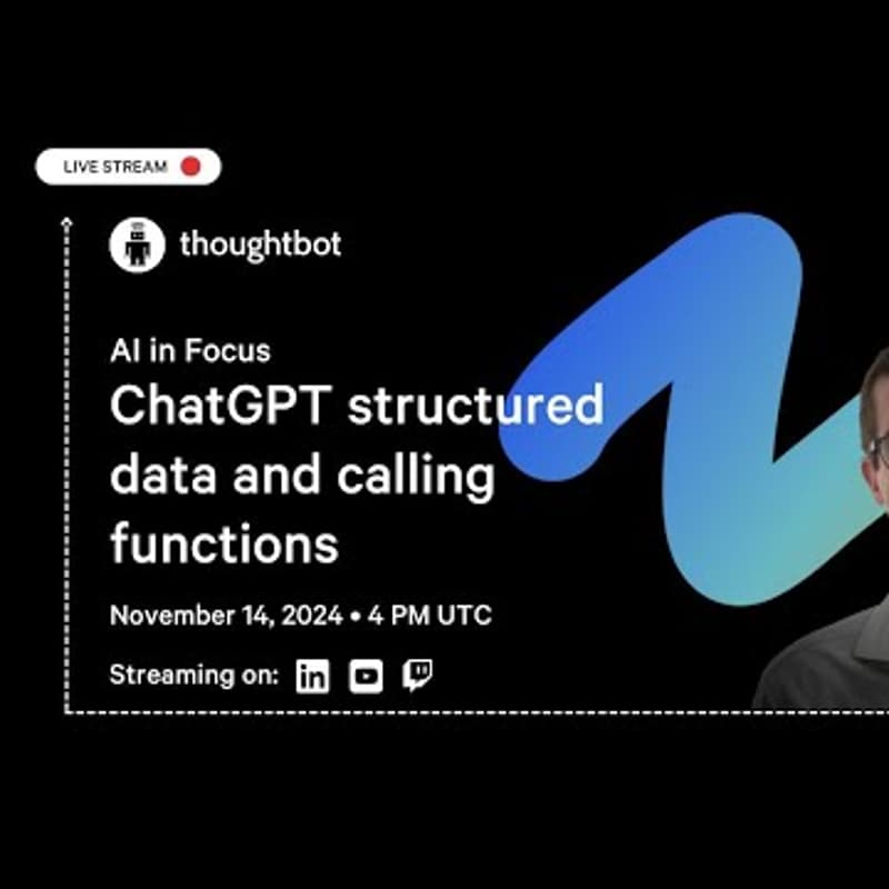 Cover Image for AI in Focus: ChatGPT structured data and calling functions