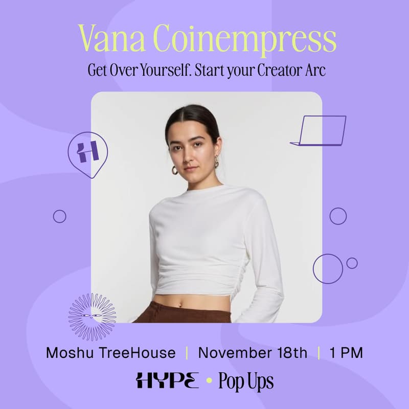 Cover Image for Hype Creator Workshop with Vana Coinempress