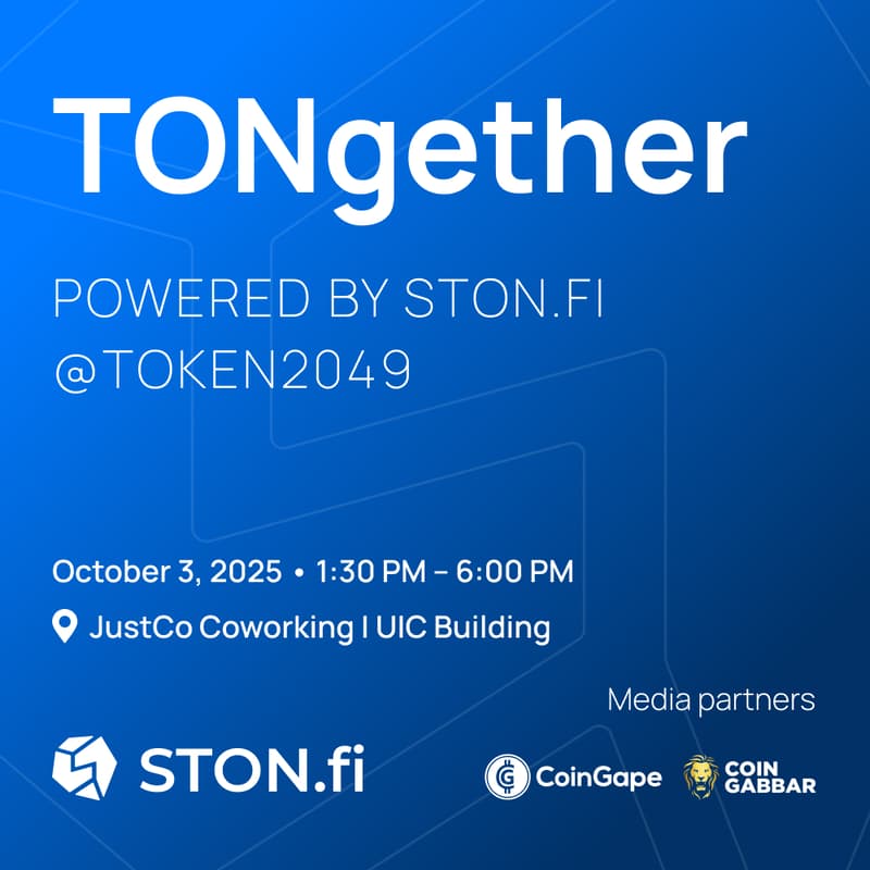 Cover Image for TONgether, powered by STON.fi @TOKEN2049