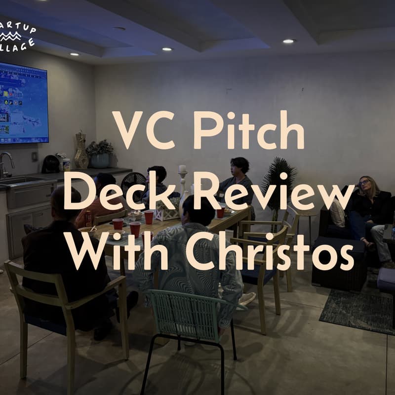 Cover Image for VC Pitch Deck Review With Christos