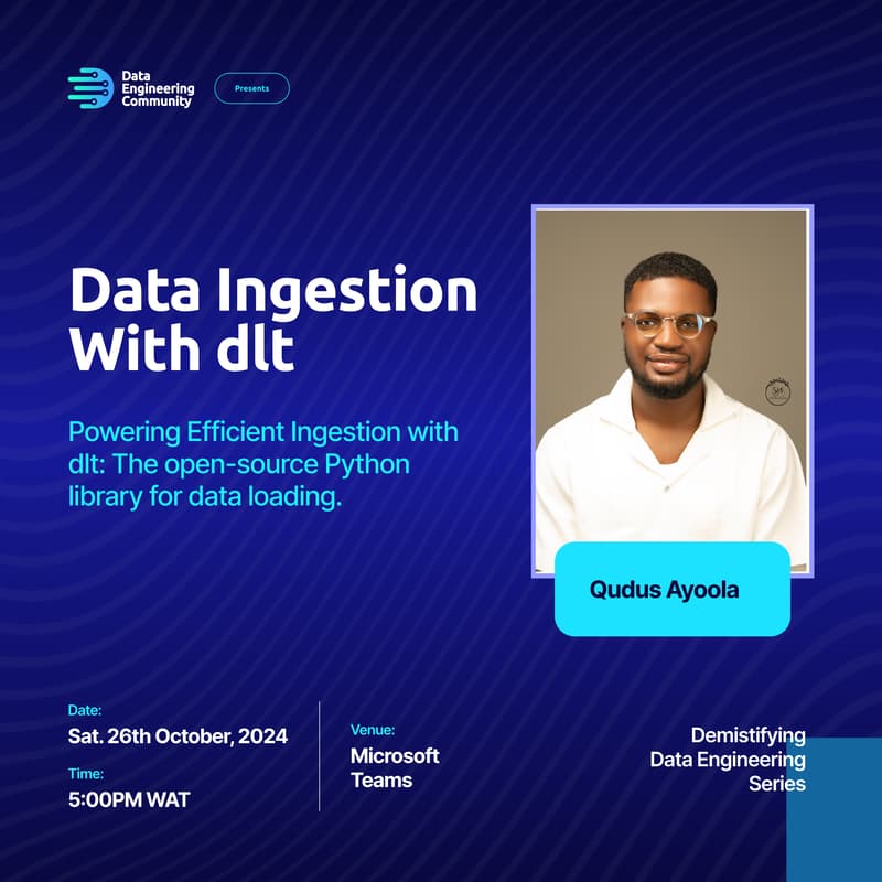 Cover Image for Data Ingestion With dlt