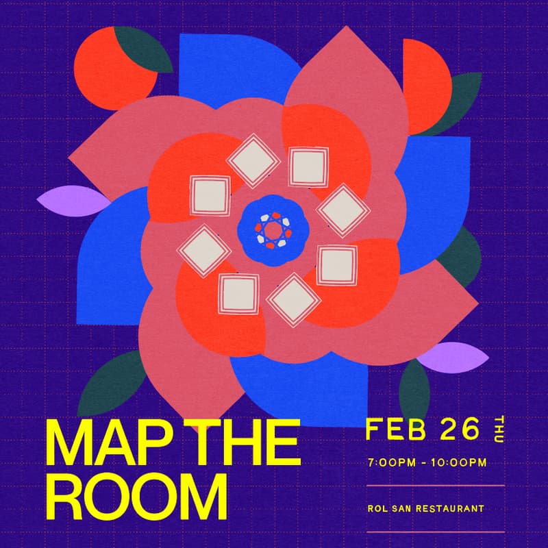 Cover Image for Map The Room : A Creative Dinner Social