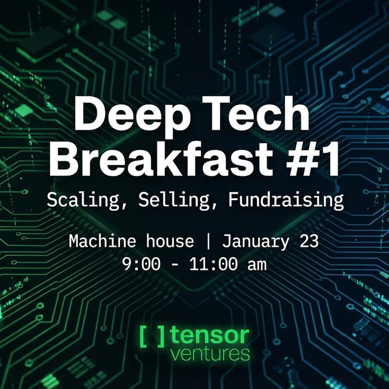 Cover Image for #DeepTech Breakfast @Machine house