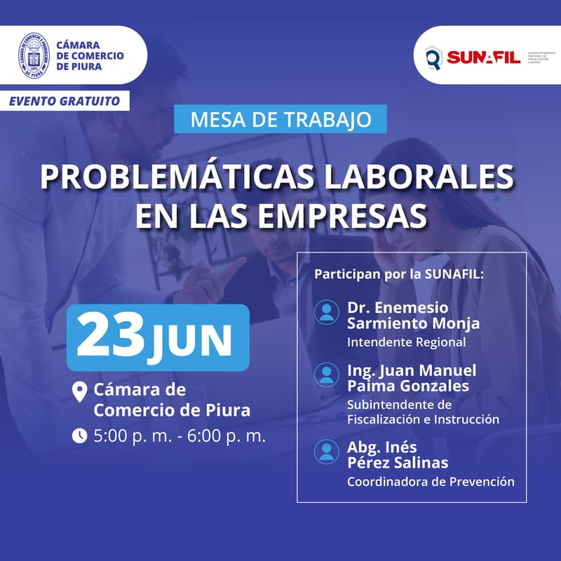 Foto de portada de Mesa de Trabajo "Problemáticas laborales en las empresas"