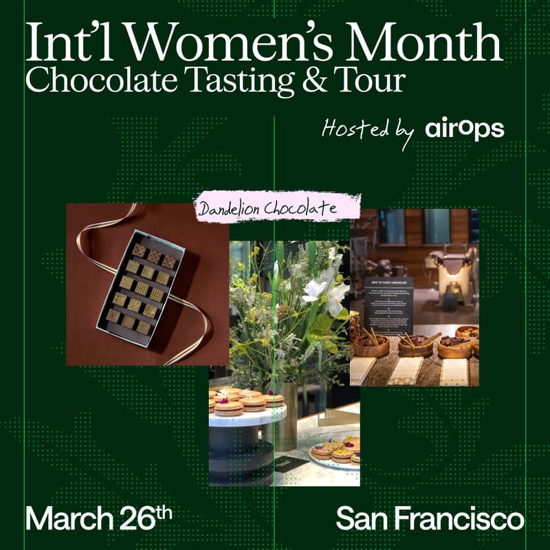 Cover Image for Chocolate Tasting and Factory Tour for International Women's Month