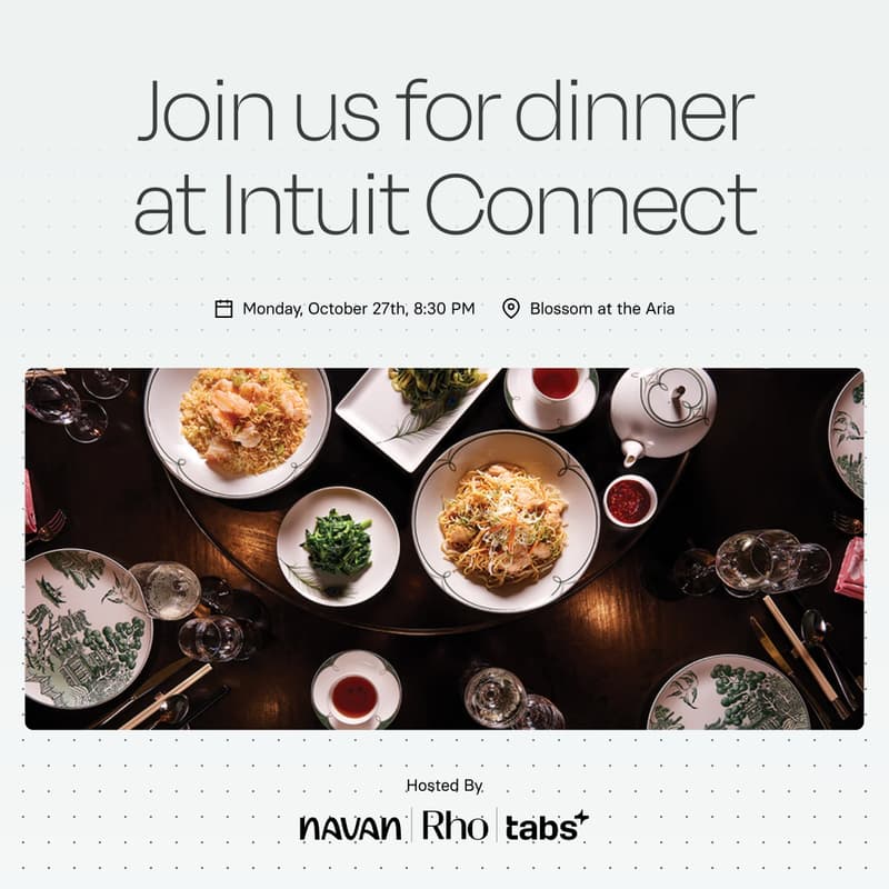 Cover Image for Intuit Connect Dinner w/ Navan, Rho & Tabs