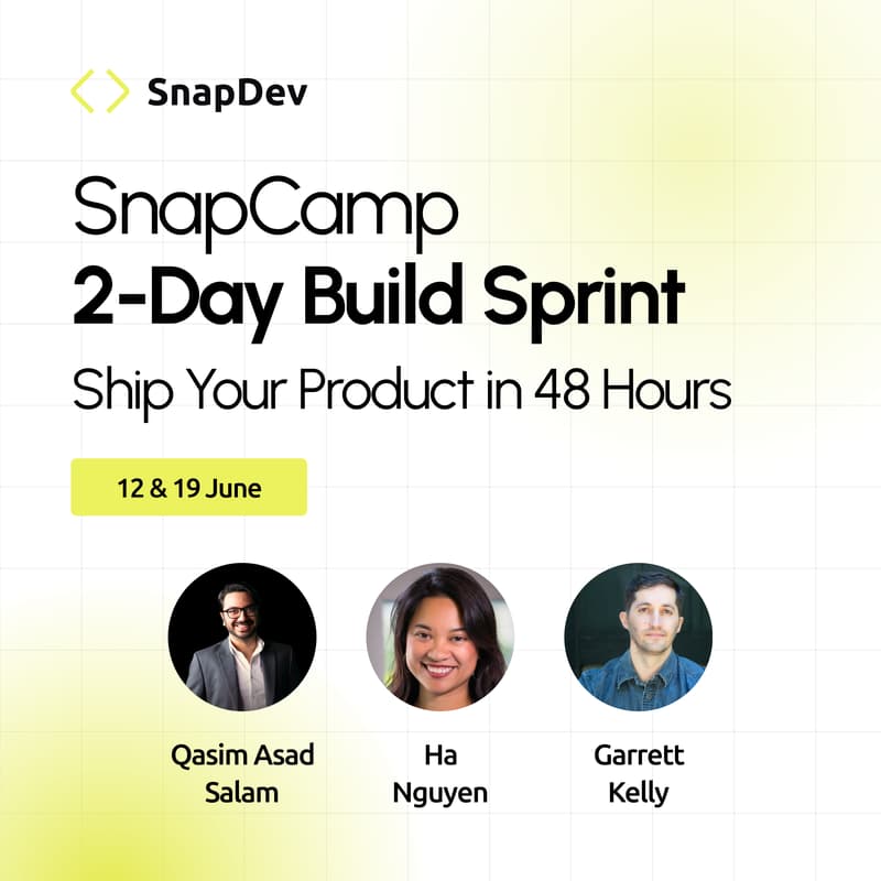 Cover Image for SnapCamp 2-Day Build Sprint