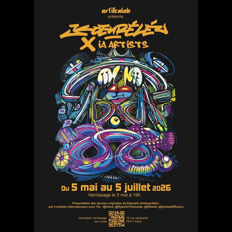 Cover Image for KOEURÉLÉ x IA.ARTISTS — VERNISSAGE CHEZ ARTIFEXLAB
