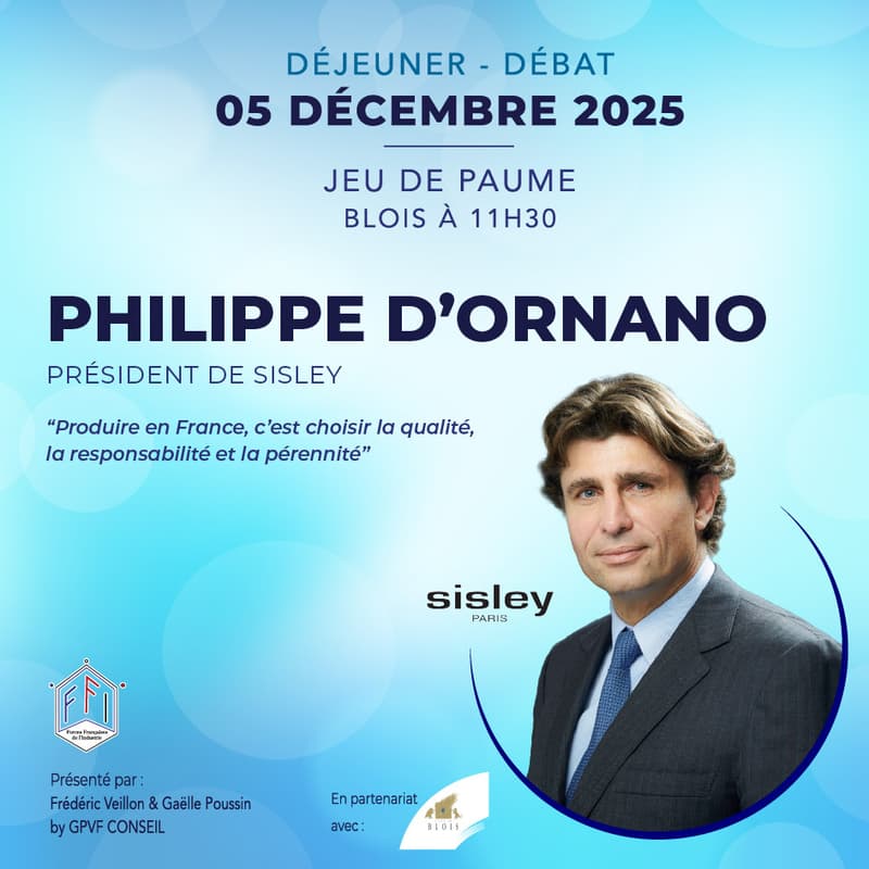 Cover Image for Déjeuner-Débat FFI Blois avec Philippe D'Ornano