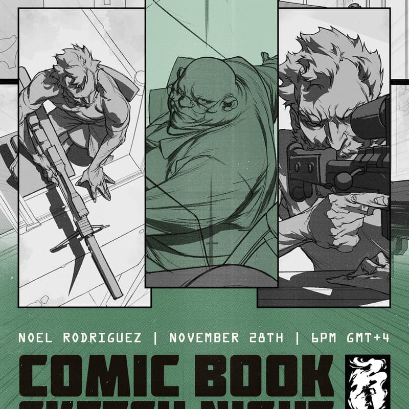 Cover Image for Comic Book Sketch Night with Noel Rodriguez