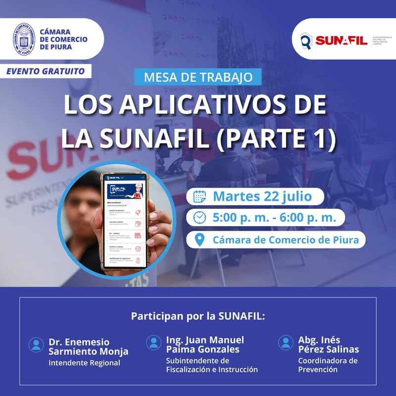 Foto de portada de Mesa de Trabajo "Los aplicativos de la SUNAFIL - Parte 1"