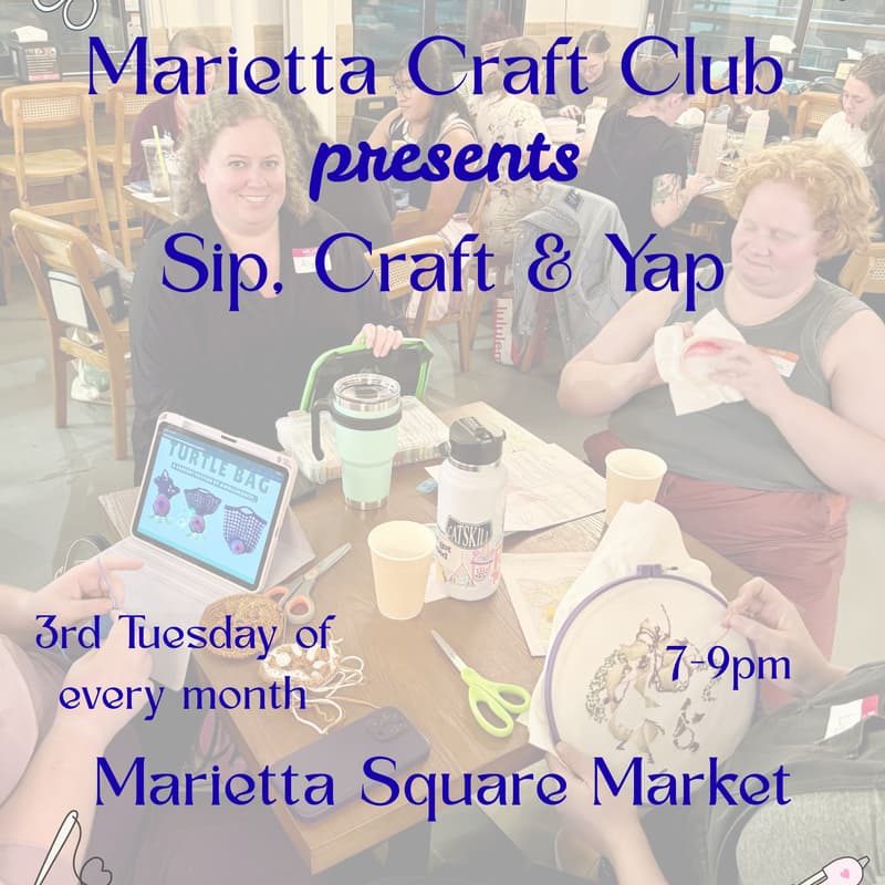 Cover Image for Marietta Craft Club : Sip, Craft & Yap