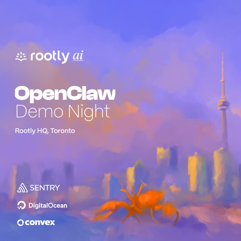 Cover Image for 🦞OpenClaw Demo Night w/ Rootly AI, Convex, Sentry, Red Bricks Labs, & DigitalOcean