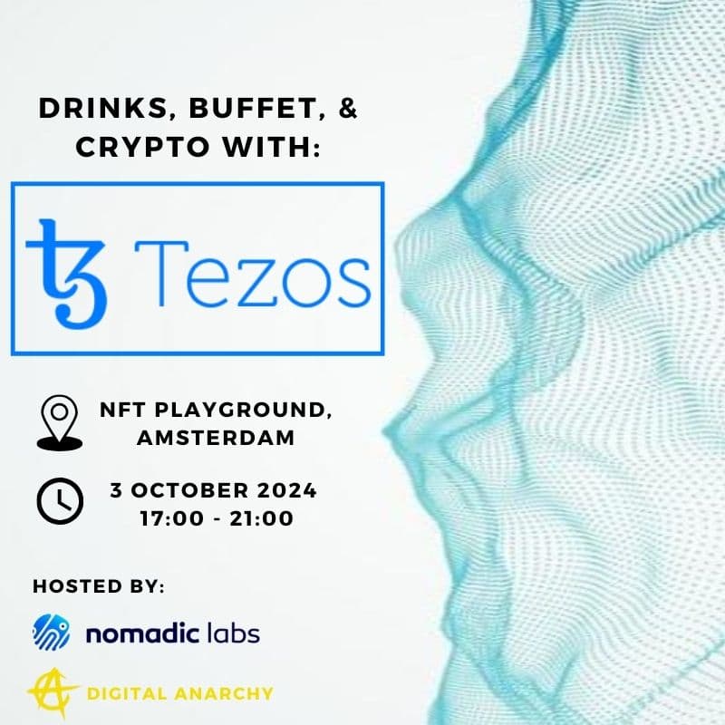 Cover Image for TEZOS: Drinks, Buffet & Crypto