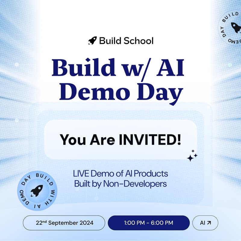 Cover Image for Build w/AI Demo Day In Bangalore
