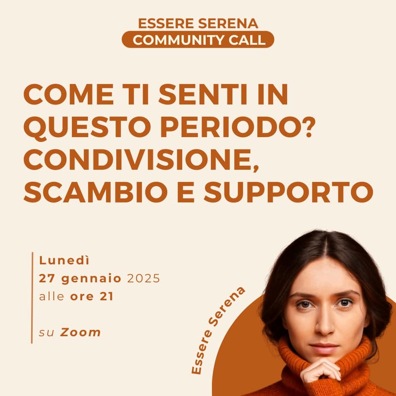 Cover Image for 🫂 Essere Serena Community - Call #5