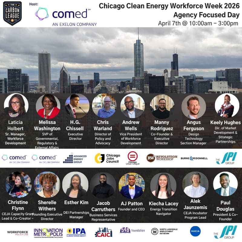 Cover Image for Chicago Clean Energy Workforce Week 2026 - Agency Focused Day