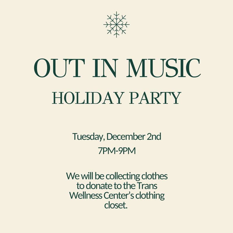 Cover Image for Out In Music Holiday Party
