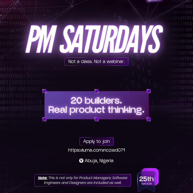 Cover Image for PM Saturdays
