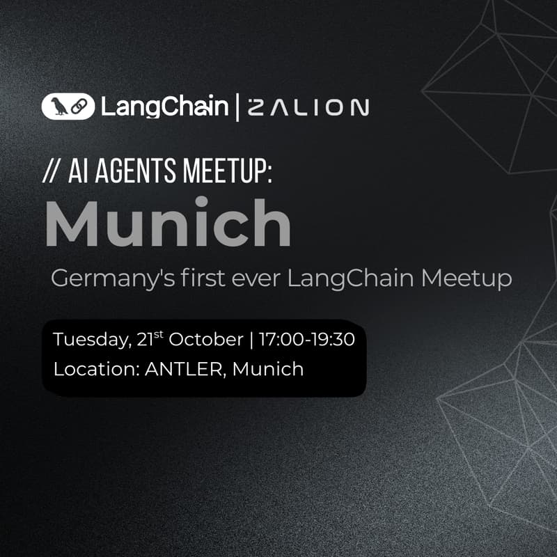 Cover Image for LangChain x Zalion: Germany's first ever LangChain Meetup