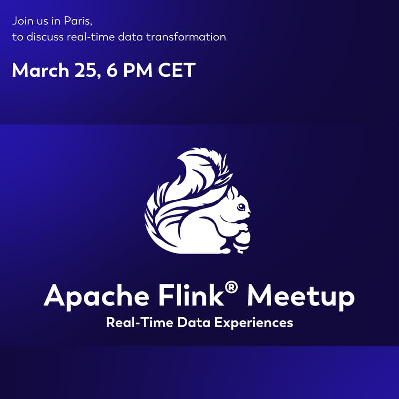 Cover Image for Apache Flink® Meetup Paris