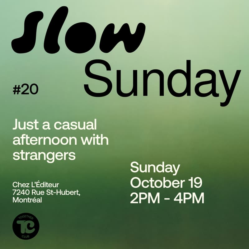 Cover Image for Slow Sunday no. 20 – Chez L'Éditeur