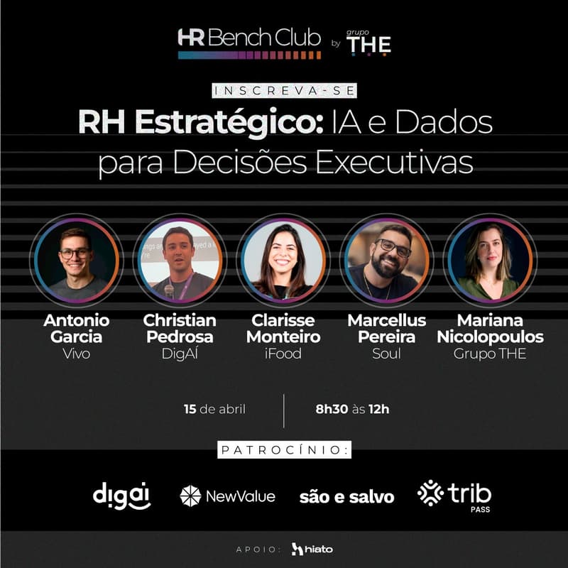 Cover Image for HR Bench Club by Grupo THE - RH Estratégico: IA e Dados para Decisões Executivas