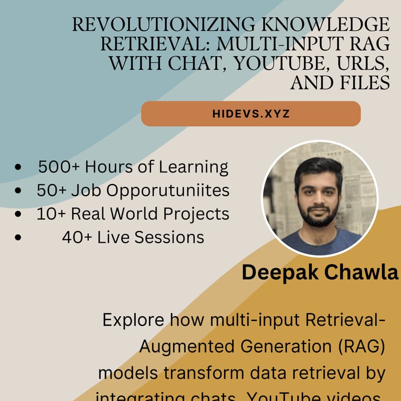 Cover Image for Revolutionizing Knowledge Retrieval: Multi-Input RAG with Chat, YouTube, URLs, and Files