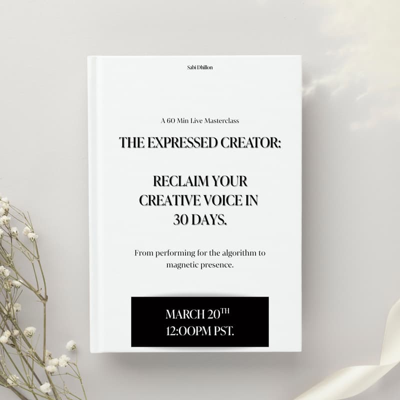 Cover Image for The Expressed Creator: Reclaim Your Creative Voice in 30 Days From Performance to Presence.