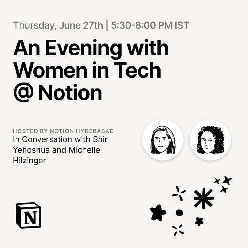 Cover Image for An Evening with Women in Tech @ Notion