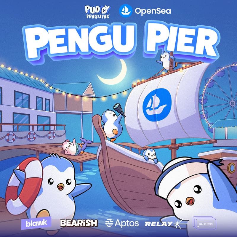 Cover Image for Pengu Pier presented by Pudgy Penguins and OpenSea