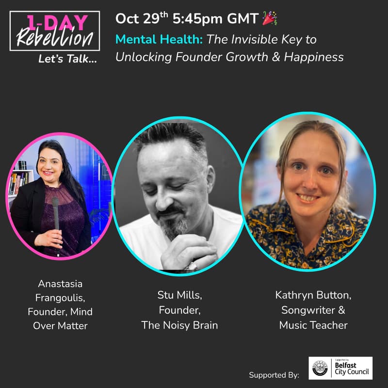 Cover Image for 1DR Let's Talk: Mental Health - The Invisible Key to Unlocking Founder Growth & Happiness