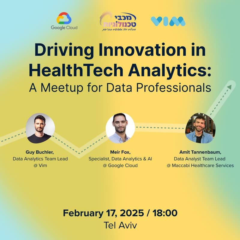 Cover Image for Driving Innovation in HealthTech Analytics: A Meetup for Data Professionals