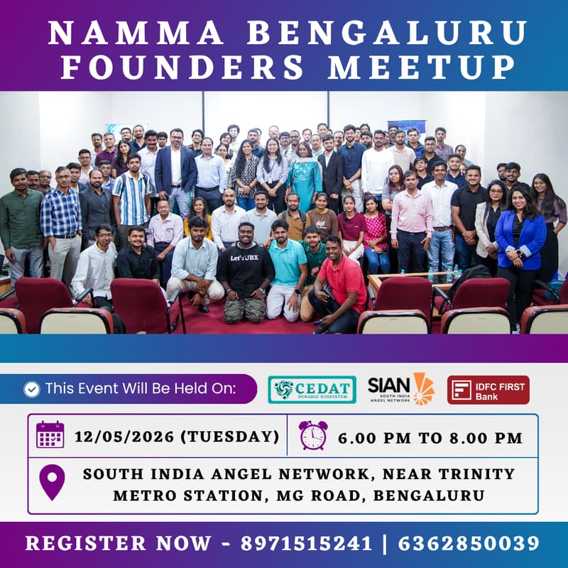 Cover Image for Namma Bengaluru Founders Meetup