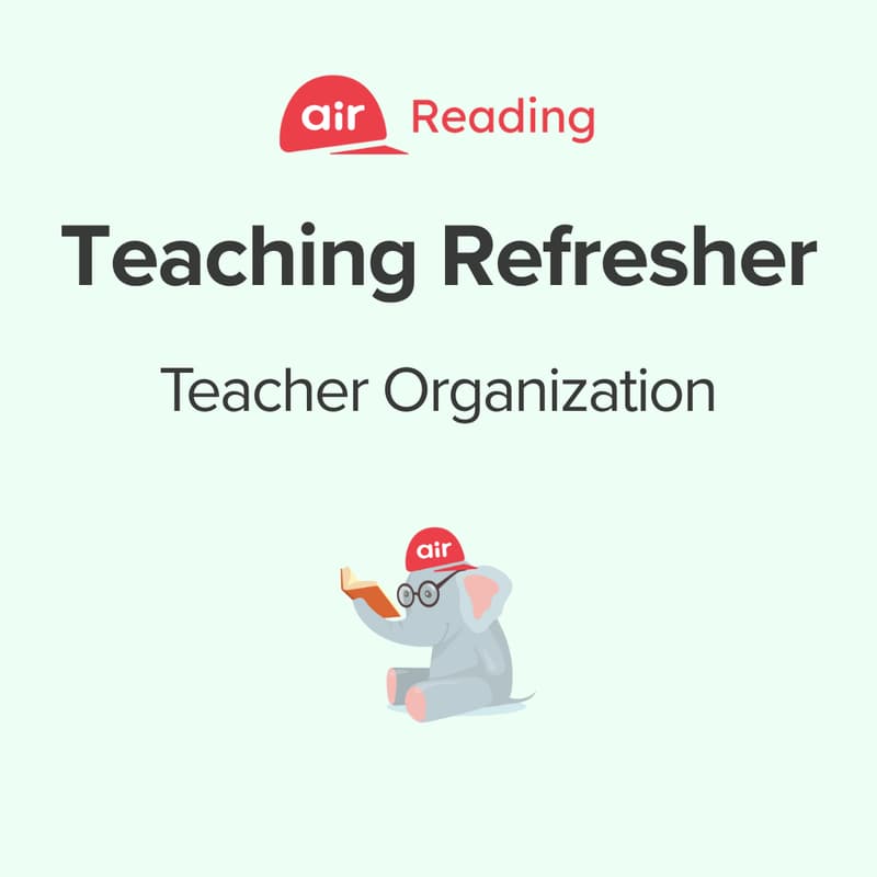 Cover Image for Teaching Refresher: Teacher Organization